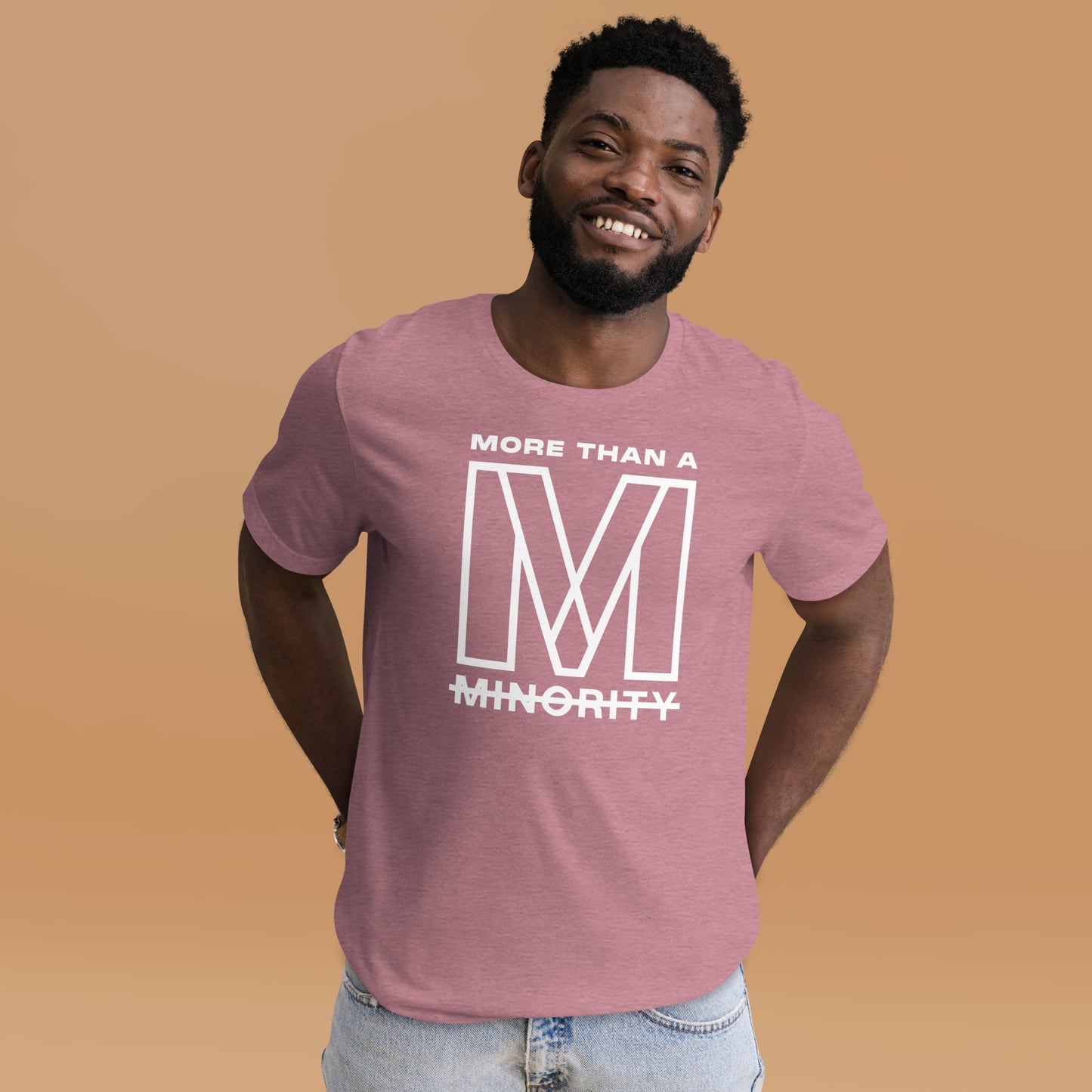 MTAM - More Than A Minority Tee - White Text | Soft, Lightweight, 100% Cotton, Pre-Shrunk