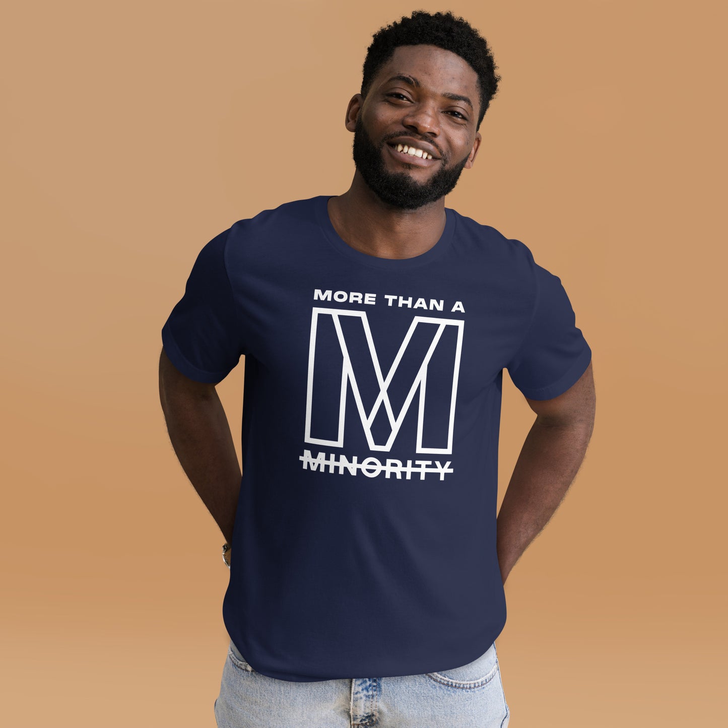 MTAM - More Than A Minority Tee - White Text | Soft, Lightweight, 100% Cotton, Pre-Shrunk