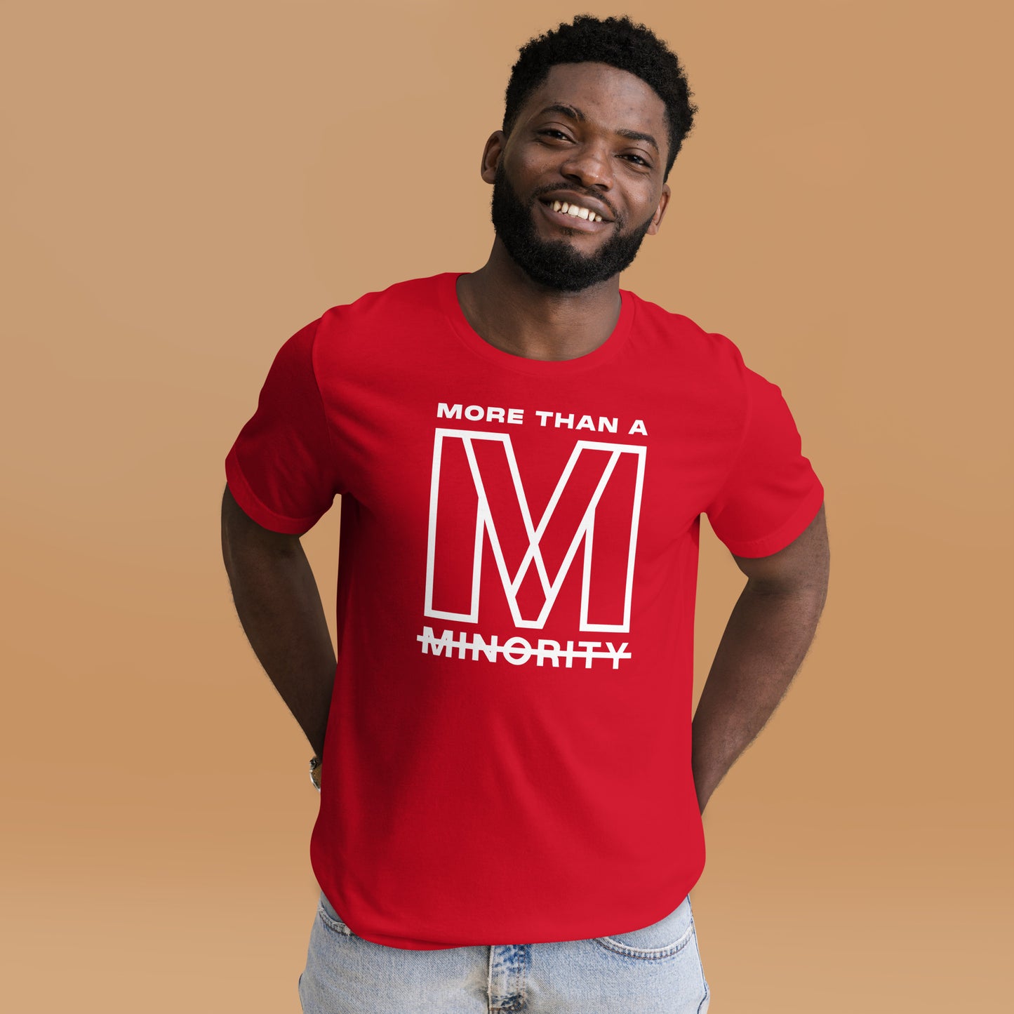 MTAM - More Than A Minority Tee - White Text | Soft, Lightweight, 100% Cotton, Pre-Shrunk