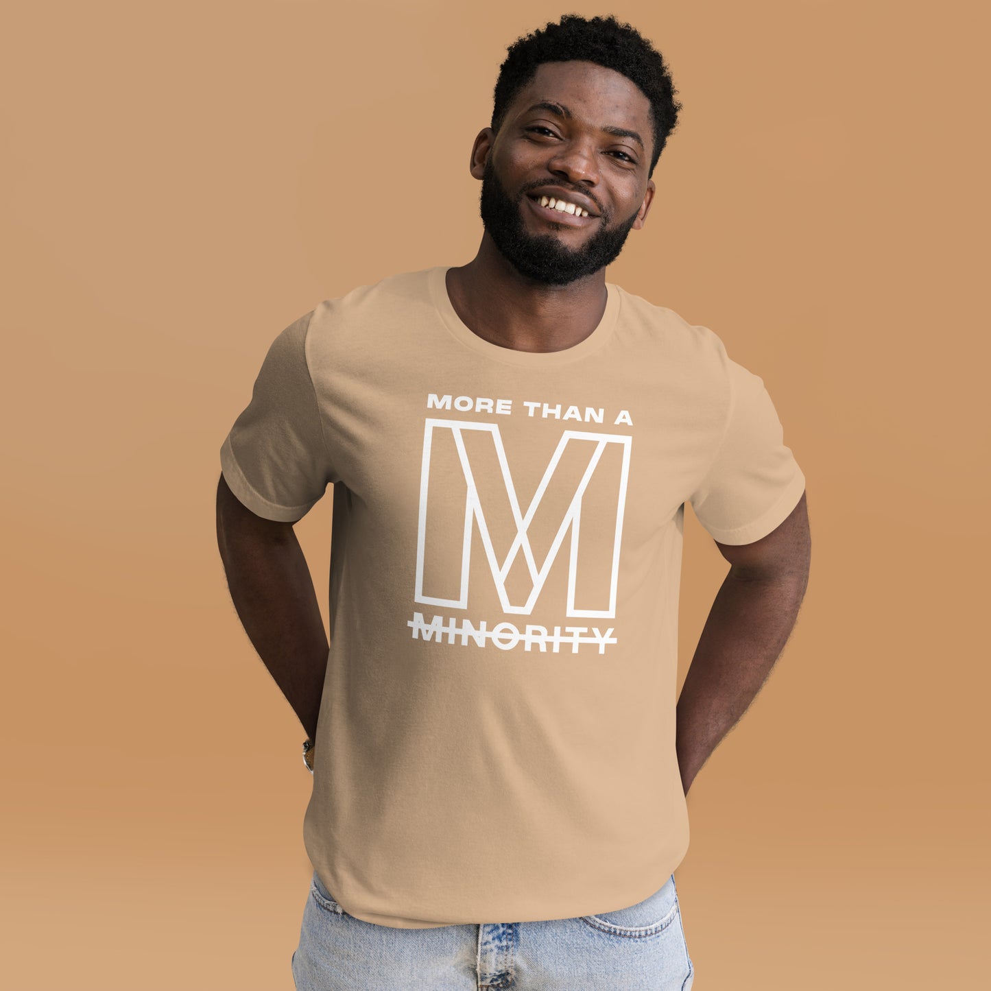 MTAM - More Than A Minority Tee - White Text | Soft, Lightweight, 100% Cotton, Pre-Shrunk