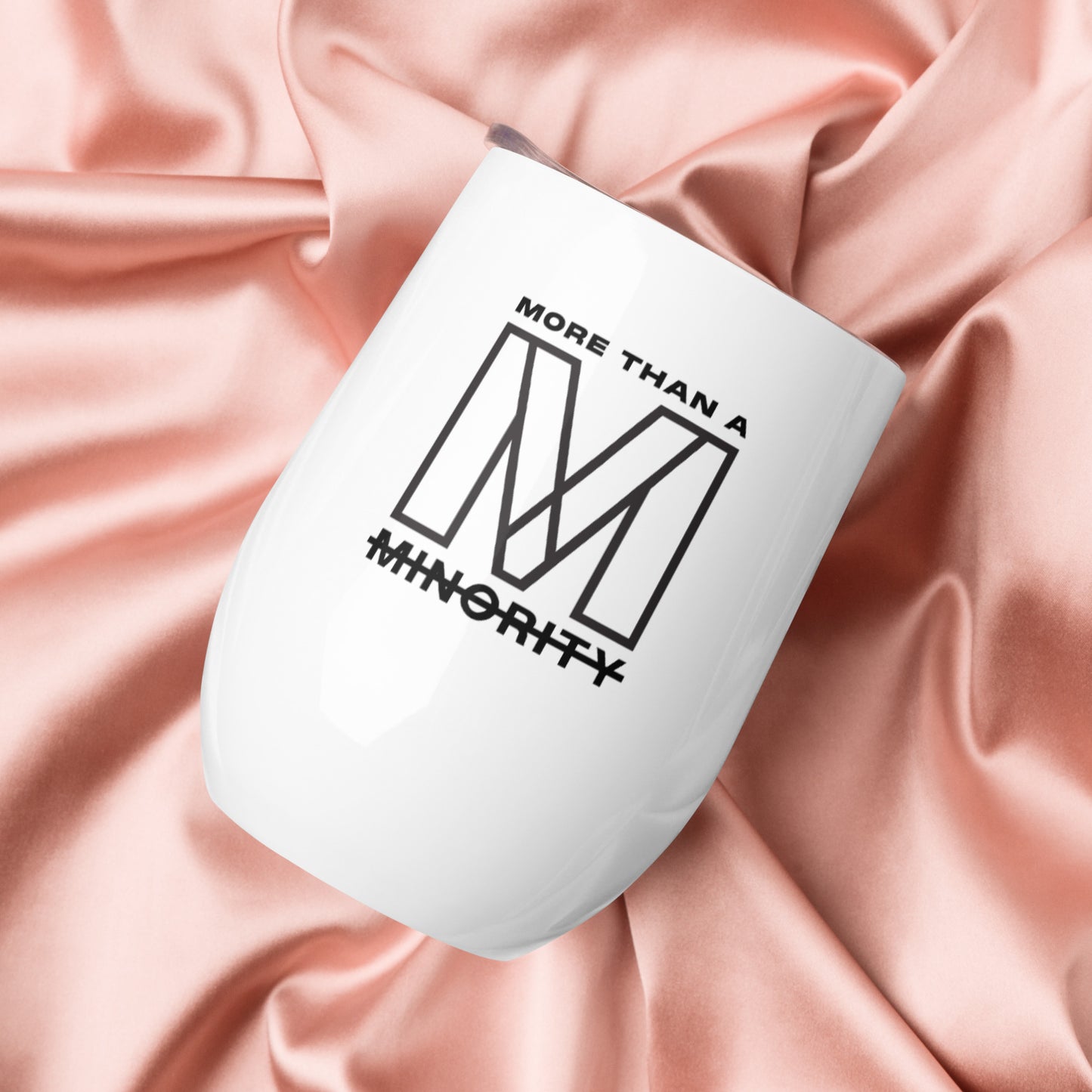 MTAM - Logo 12 oz Stainless Steel Wine Tumbler | Double-Wall Vacuum Seal, Unique Curved Shape