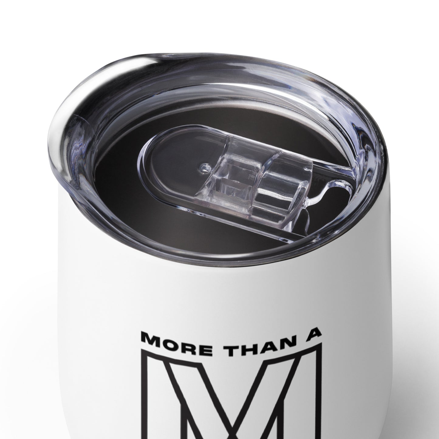 MTAM - Logo 12 oz Stainless Steel Wine Tumbler | Double-Wall Vacuum Seal, Unique Curved Shape